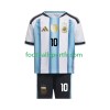 Tenue Argentine Lionel Messi 10 Enfant Domicile Maillot de Foot Coupe du monde 2026
